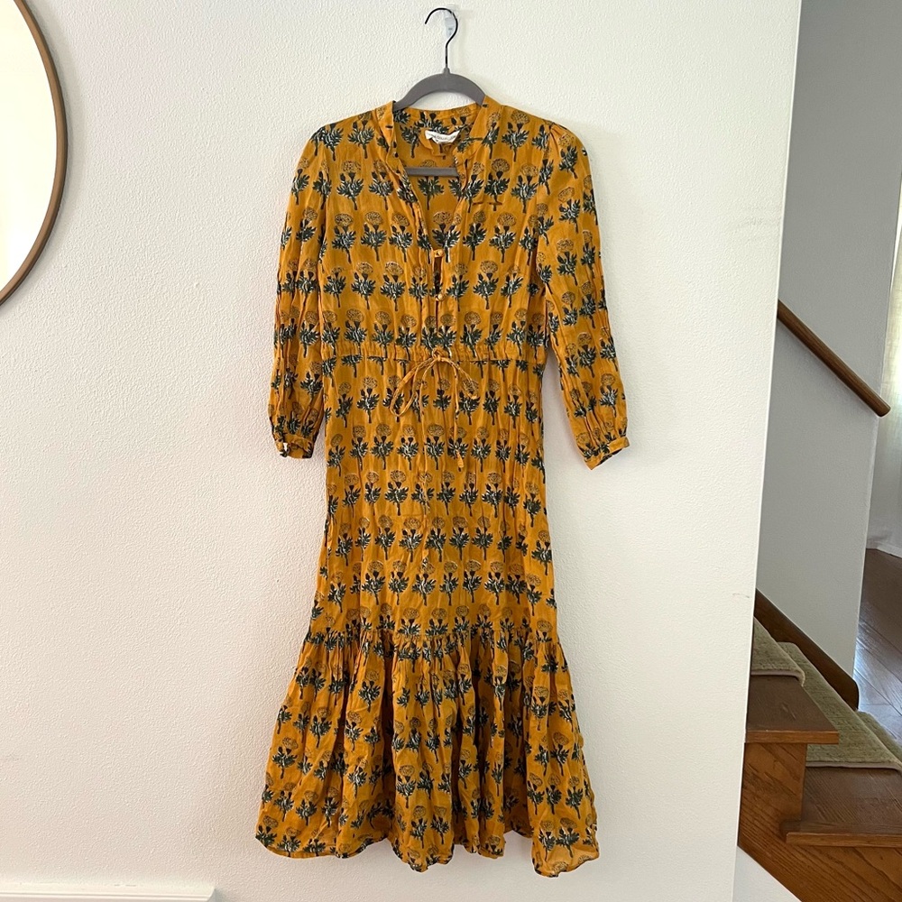 *FLAWED* Emerson Fry India Collection Frances Dress - Marigold XS